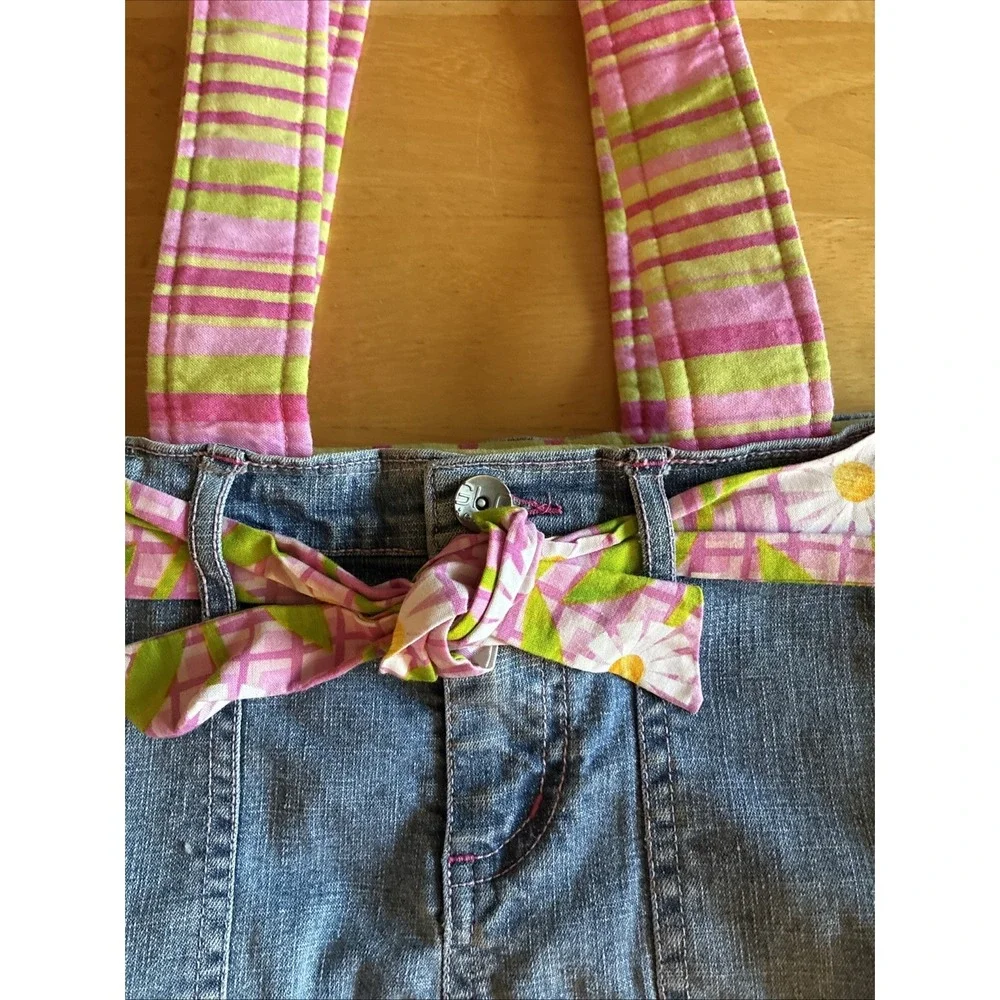 Handmade Jean Purse Unique Boho Hippie Y2K